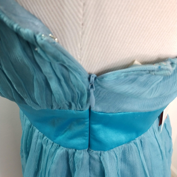 NWT Ruby Belle 100% Silk One-Shoulder Party  Dress Women’s Sz 6 - Picture 3 of 8